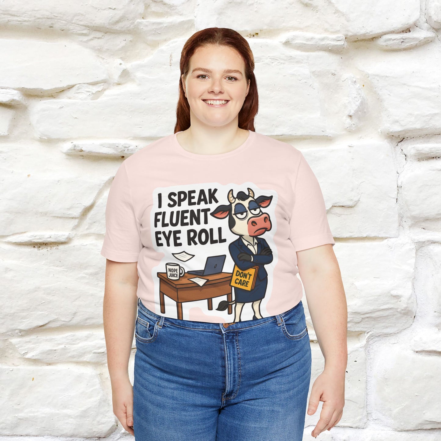 ''I Speak Fluent Eye Roll ''|  Sarcastic Cat T-Shirt | Nunu&Miao Studio