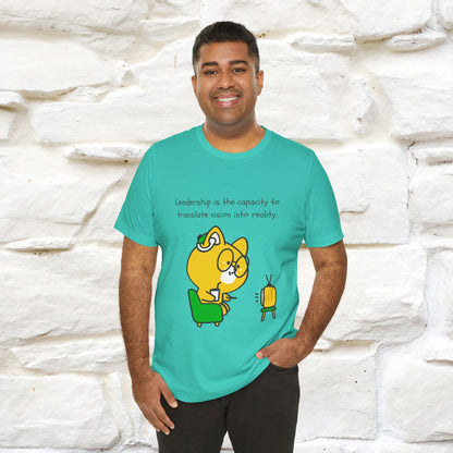 "Leadership Is the Capacity to Translate Vision Into Reality" Cat T-Shirt | Inspiring Cat Shirt for Men & Women | 100% Cotton* 🐾 - Nunu&Miao Studio