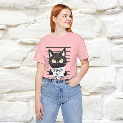 "Bad Cattitude" T-Shirt for Men & Women | 100% Cotton* - Nunu&Miao Studio