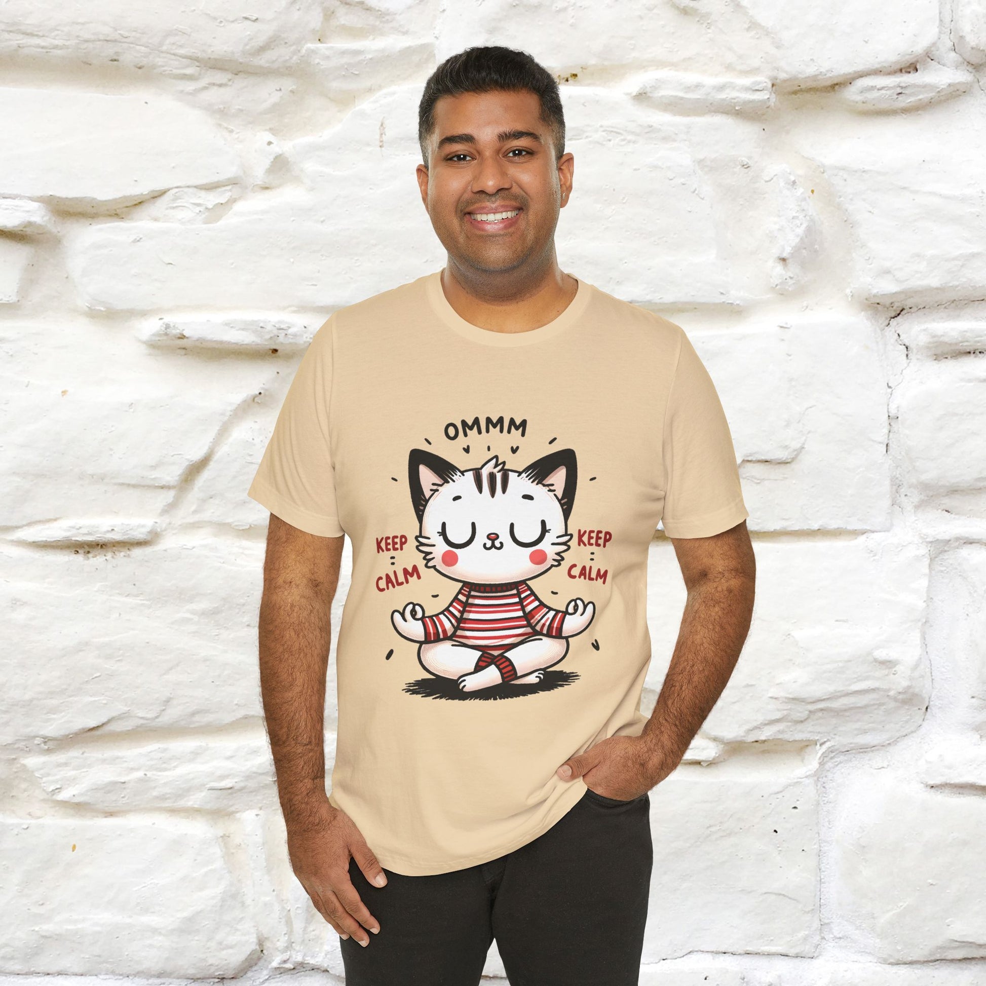 Ommm, Keep Calm | Relaxed Cat Shirt for Men & Women | 100% Cotton* - Nunu&Miao Studio