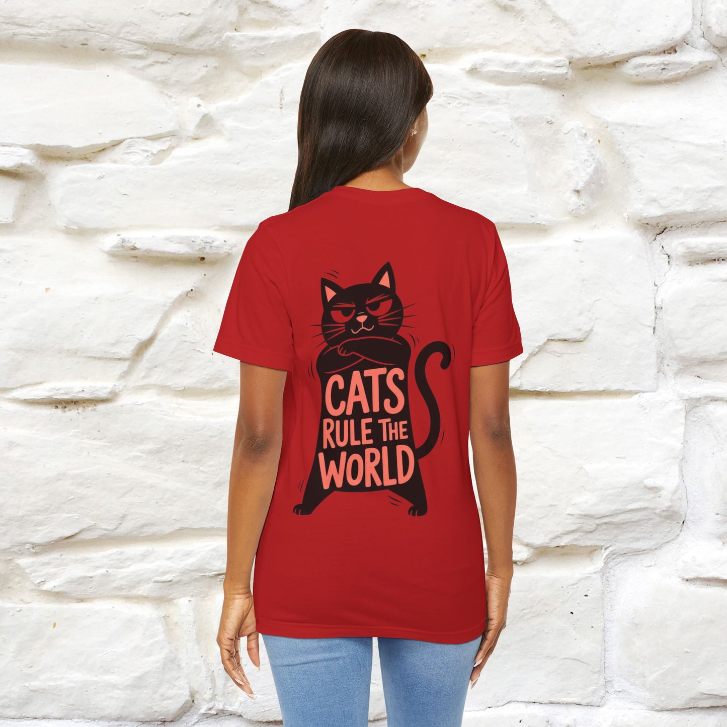 “Cats Rule The World” |Cat T-Shirt | Front & Back Design | Nunu&Miao Studio