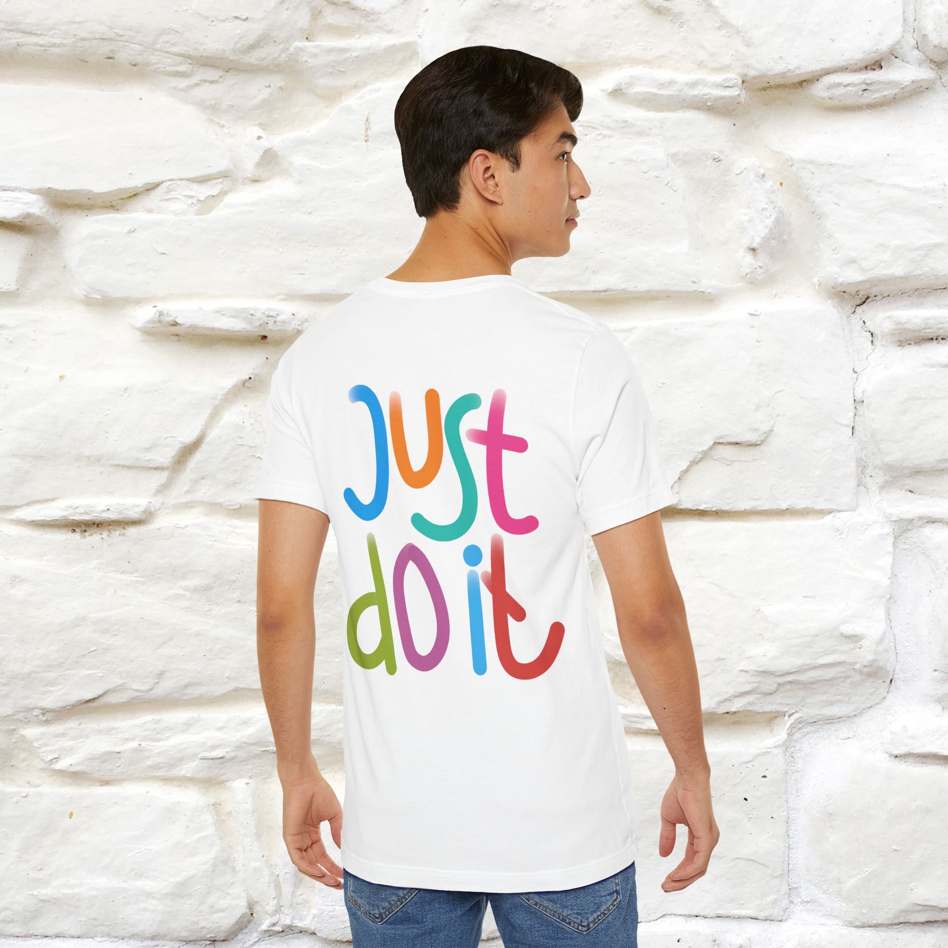 "Yes, Just Do It" Cat T-Shirt| Front & Back Design | Nunu&Miao Studio - Nunu&Miao Studio