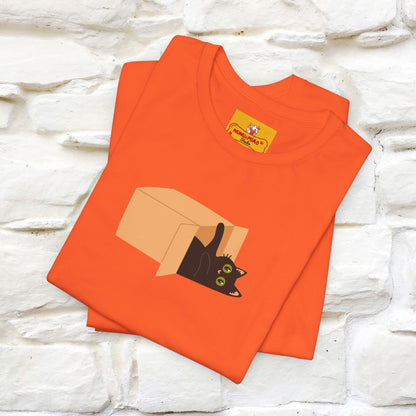 "Think Like There Is No Box" Cat T-Shirt| Front & Back Design | Nunu&Miao Studio - Nunu&Miao Studio