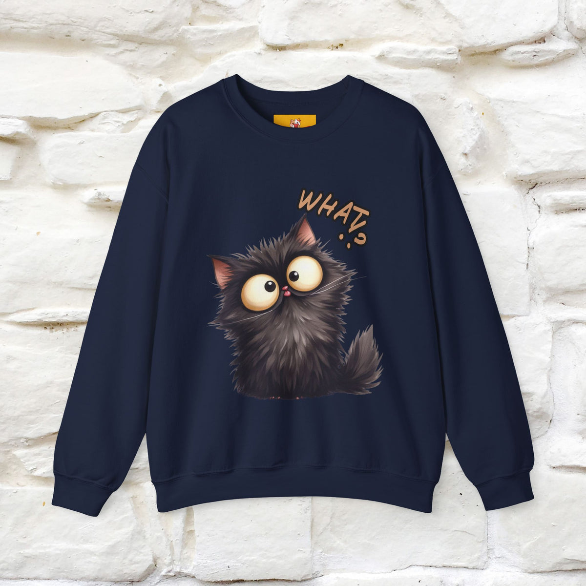 "What'' |Cat Sweatshirt | Nunu&Miao Studio