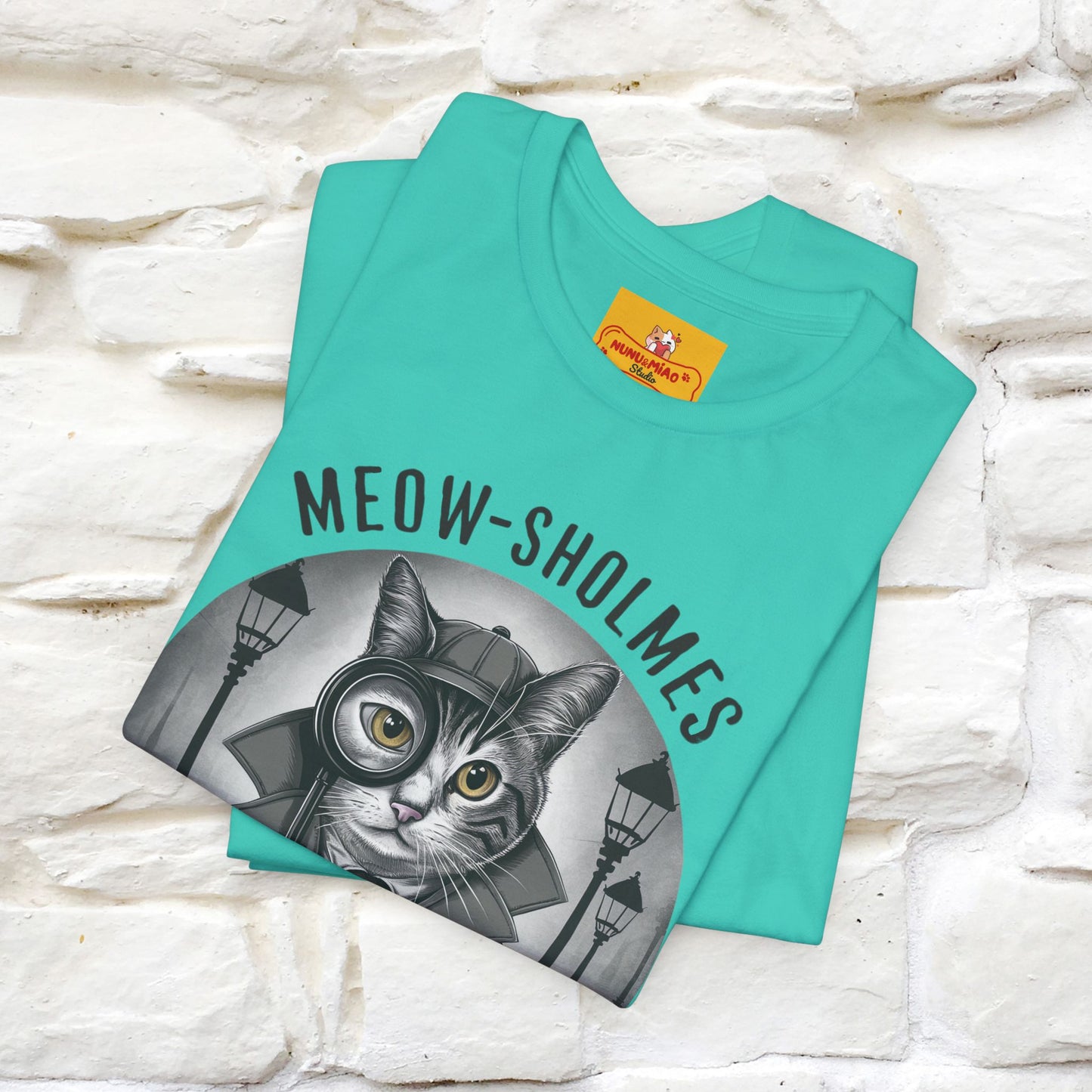 ''Meow-Sholmes: The Case of the Missing Kibble'' | Detective Cat Tee | Nunu&Miao Studio - Nunu&Miao Studio