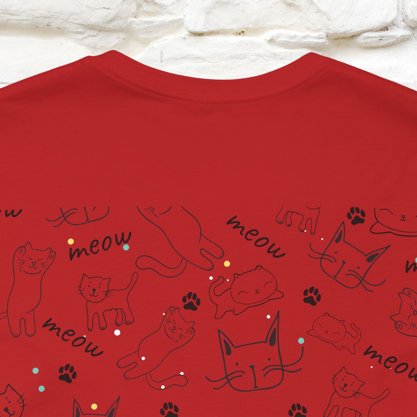 "Antidepressants" Cat T-Shirt | Front & Back Design | Nunu&Miao Studio - Nunu&Miao Studio