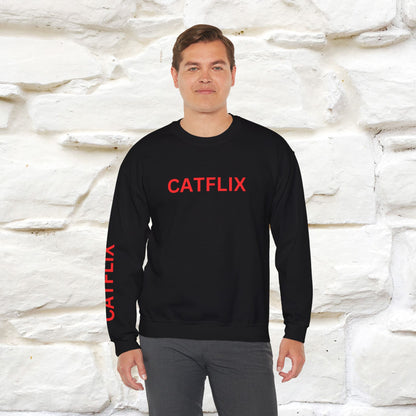 "Catflix'' |Cat Sweatshirt | Nunu&Miao Studio