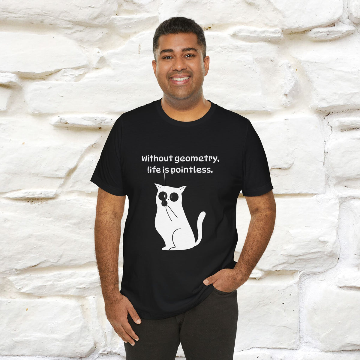 ''Without geometry, life is pointless.''| Funny T-Shirt | Nunu&Miao Studio
