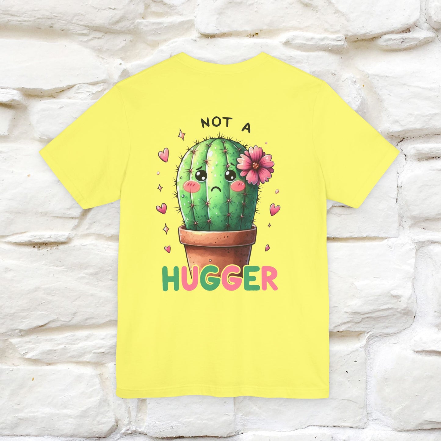 "Not A Hugger" |Funny T-Shirt | Front & Back Design|Nunu&Miao Studio - Nunu&Miao Studio