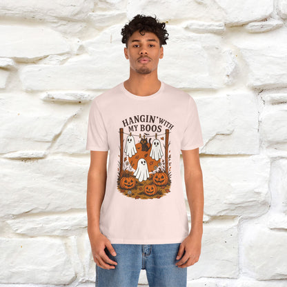 "Hanging With My Boos" Halloween Cat T-shirt |Nunu&Miao Studio - Nunu&Miao Studio