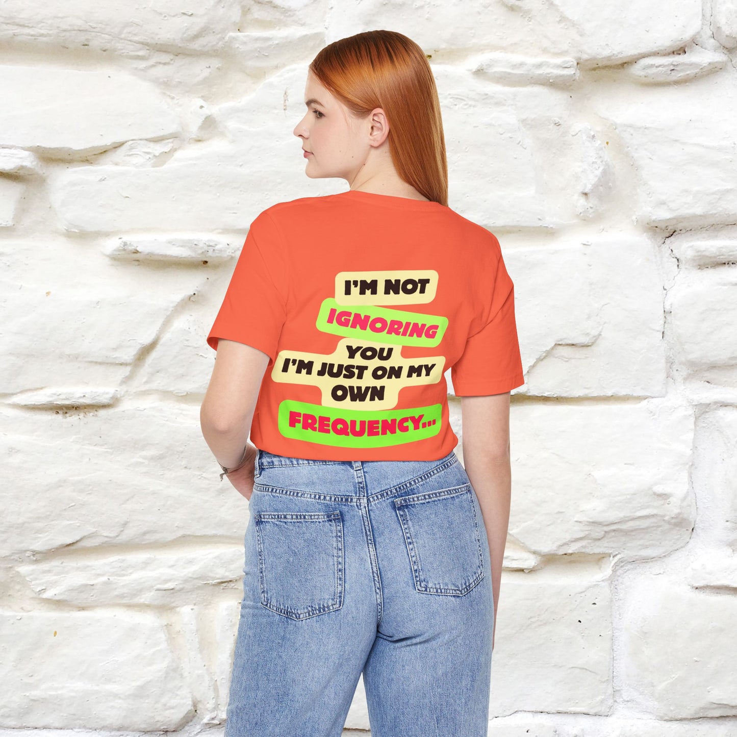 "I'm Not Ignoring You. I'm Just  .. " Cat T-Shirt | Front & Back Design | Nunu&Miao Studio - Nunu&Miao Studio