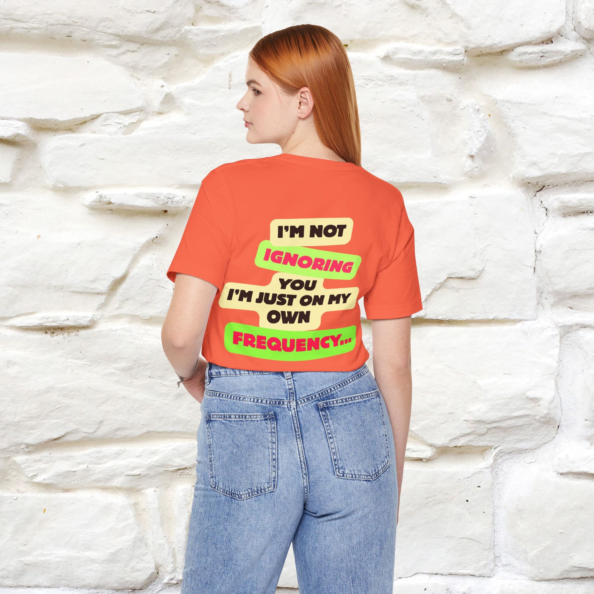 "I'm Not Ignoring You. I'm Just  .. " Cat T-Shirt | Front & Back Design | Nunu&Miao Studio - Nunu&Miao Studio