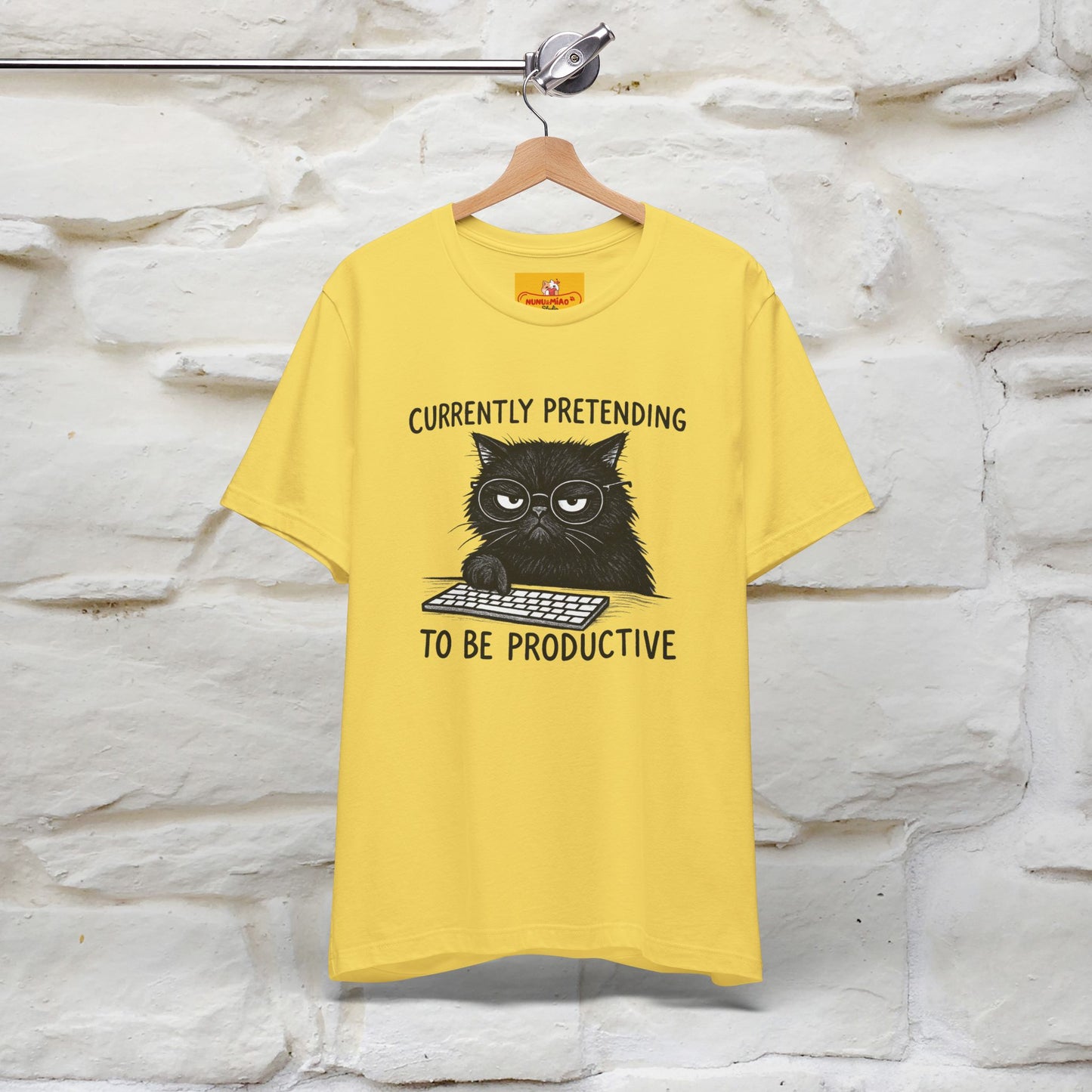 "Currently Pretending To Be Productive" |Cat T-Shirt | Nunu&Miao Studio - Nunu&Miao Studio