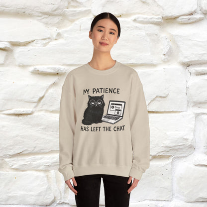 ''My Patience Has Left ...'' | Cute Cat Sweatshirt | Nunu&Miao Studio