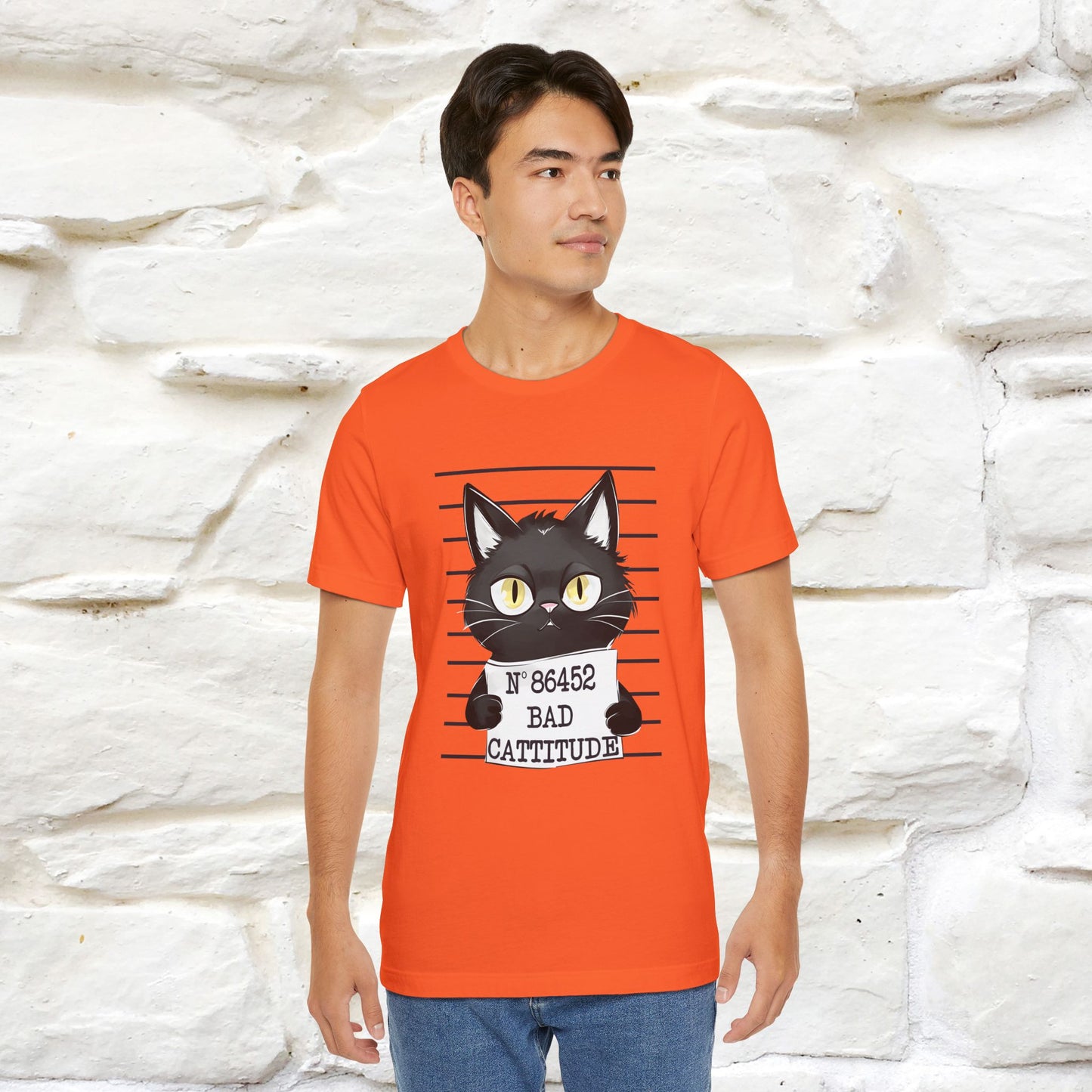 "Bad Cattitude" Cat T-Shirt | Nunu&Miao Studio - Nunu&Miao Studio