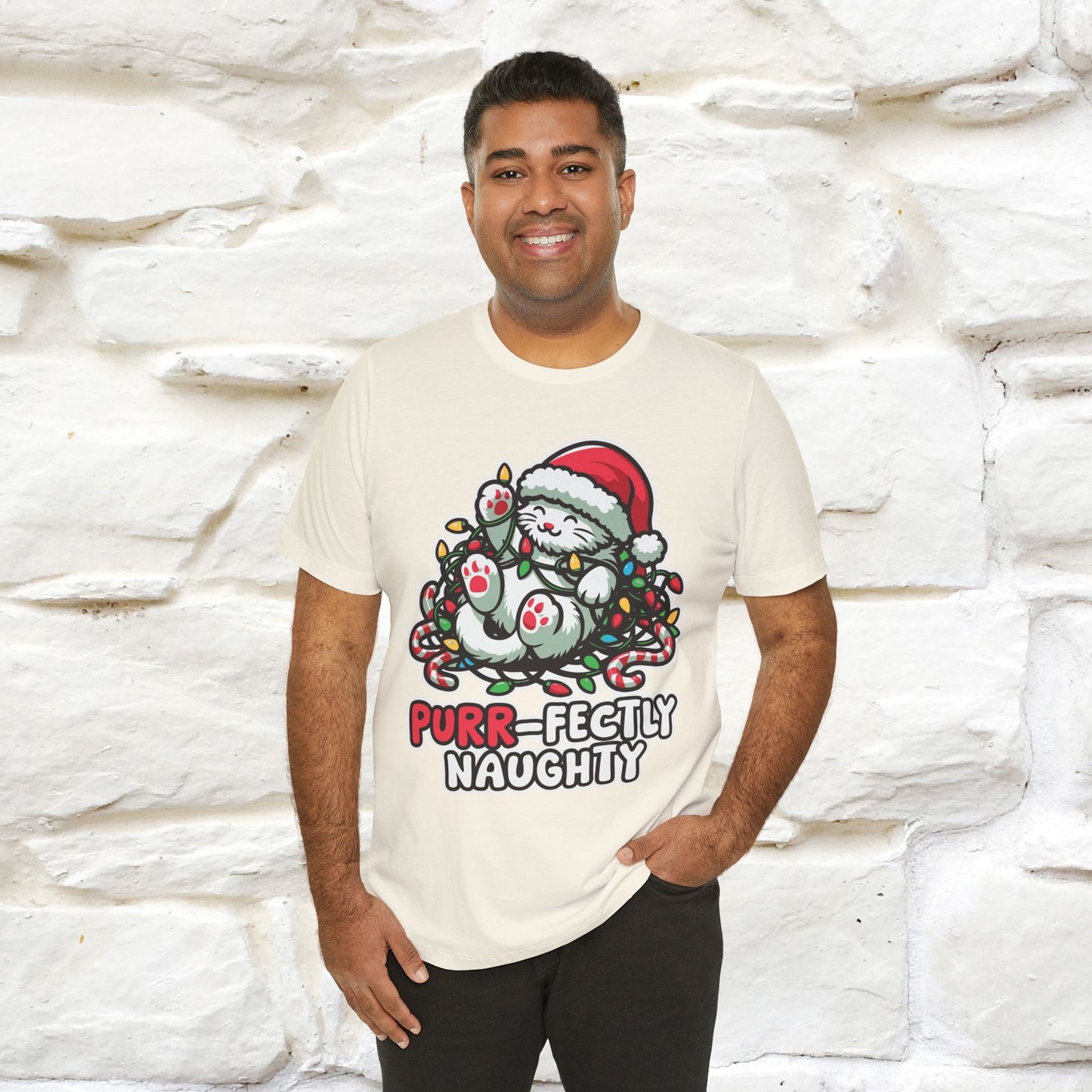 “Purr-Fectly Naughty” | Cat T-Shirt | Nunu&Miao Studio