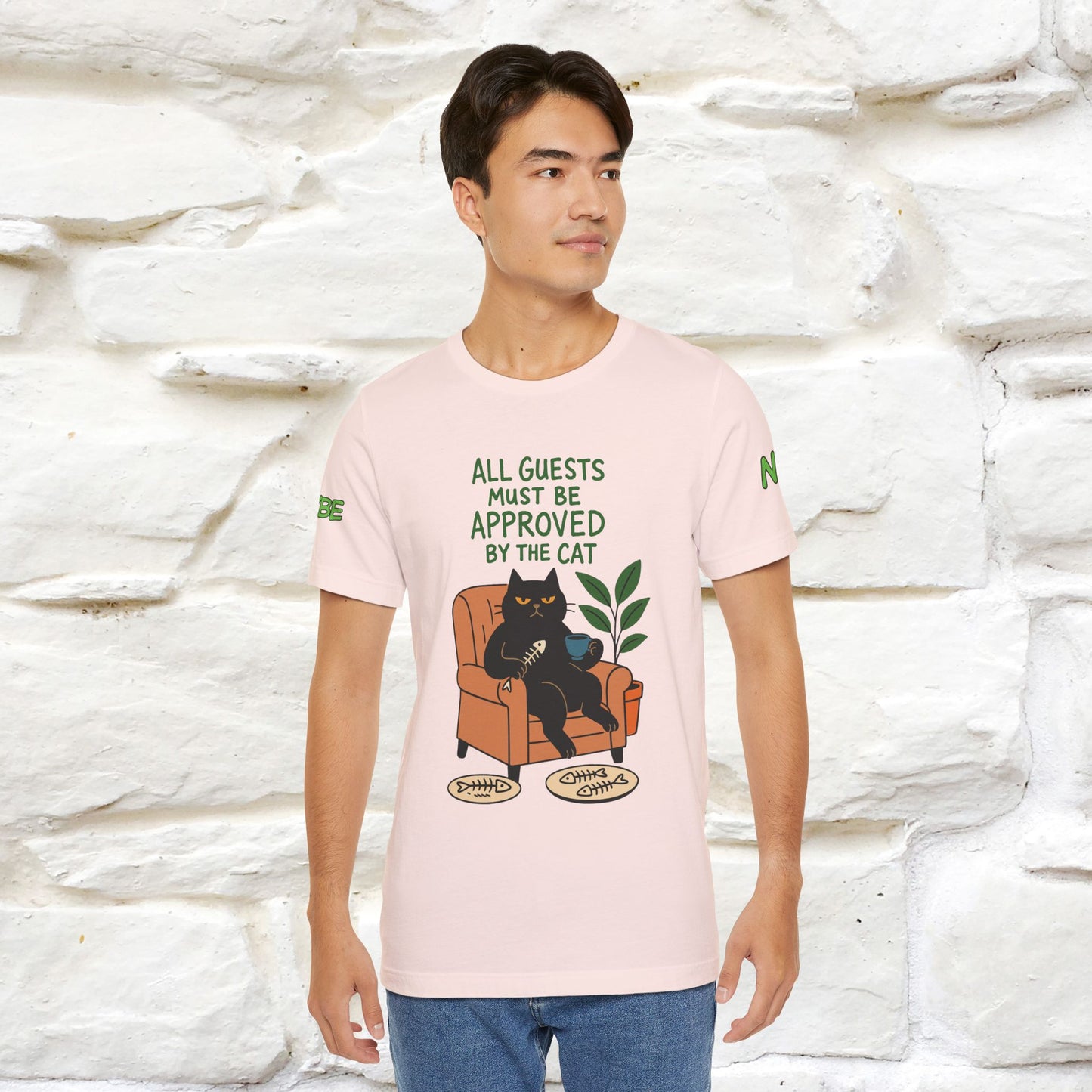 "All Guest Must Be Approved By The Cat - NO,MAYBE" Cat T-shirt |Nunu&Miao Studio
