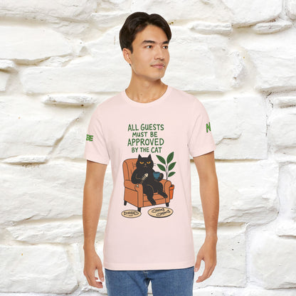 "All Guest Must Be Approved By The Cat - NO,MAYBE" Cat T-shirt |Nunu&Miao Studio