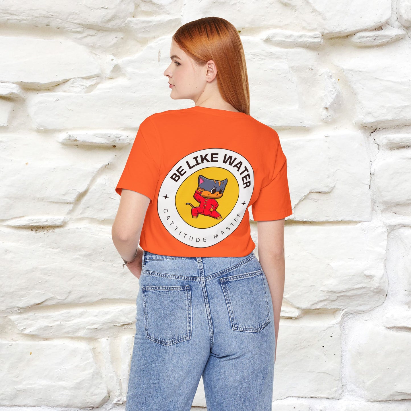 "Be Like Water: Cattitude Master | Cat T-Shirt |Nunu&Miao Studio - Nunu&Miao Studio