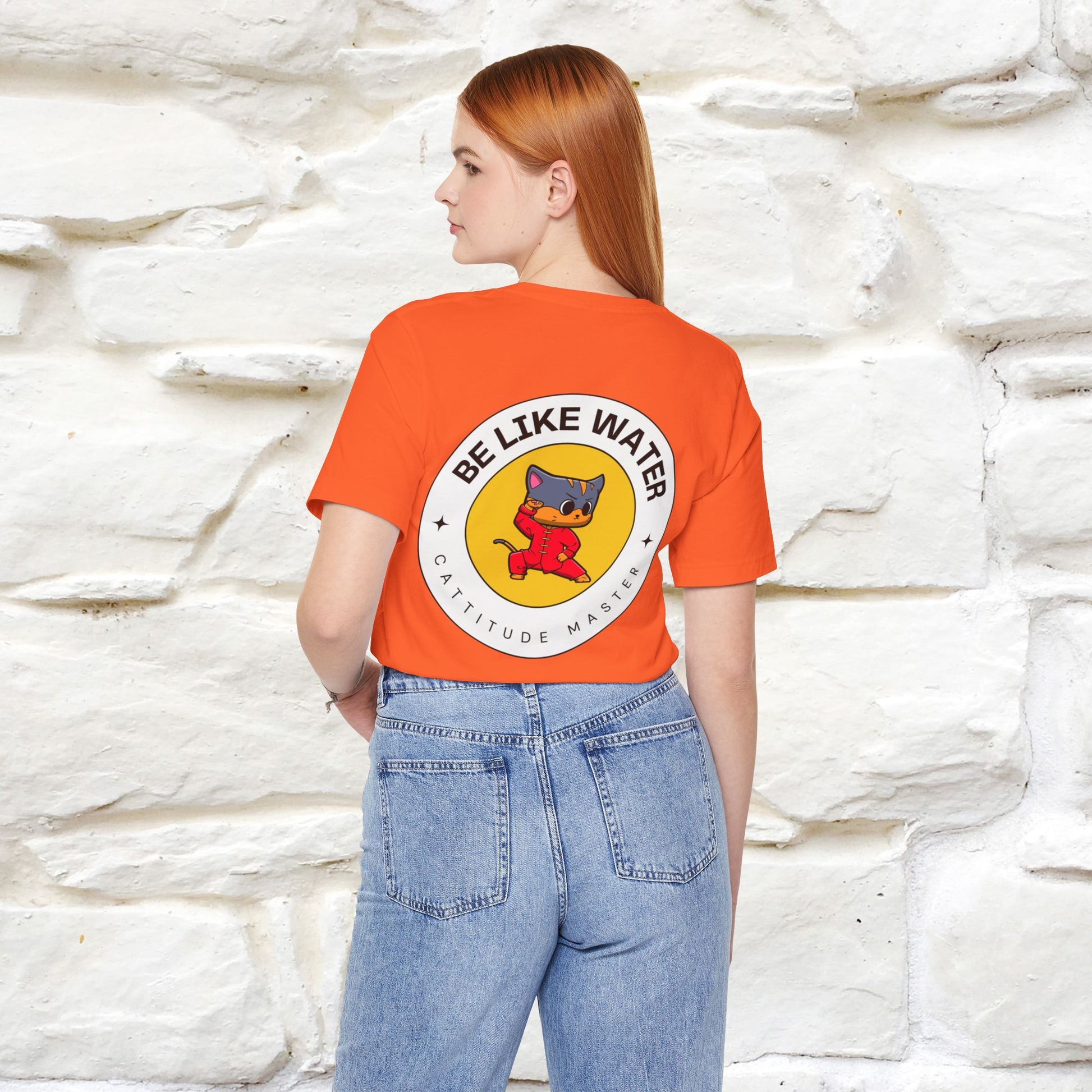 "Be Like Water: Cattitude Master | Cat T-Shirt |Nunu&Miao Studio - Nunu&Miao Studio