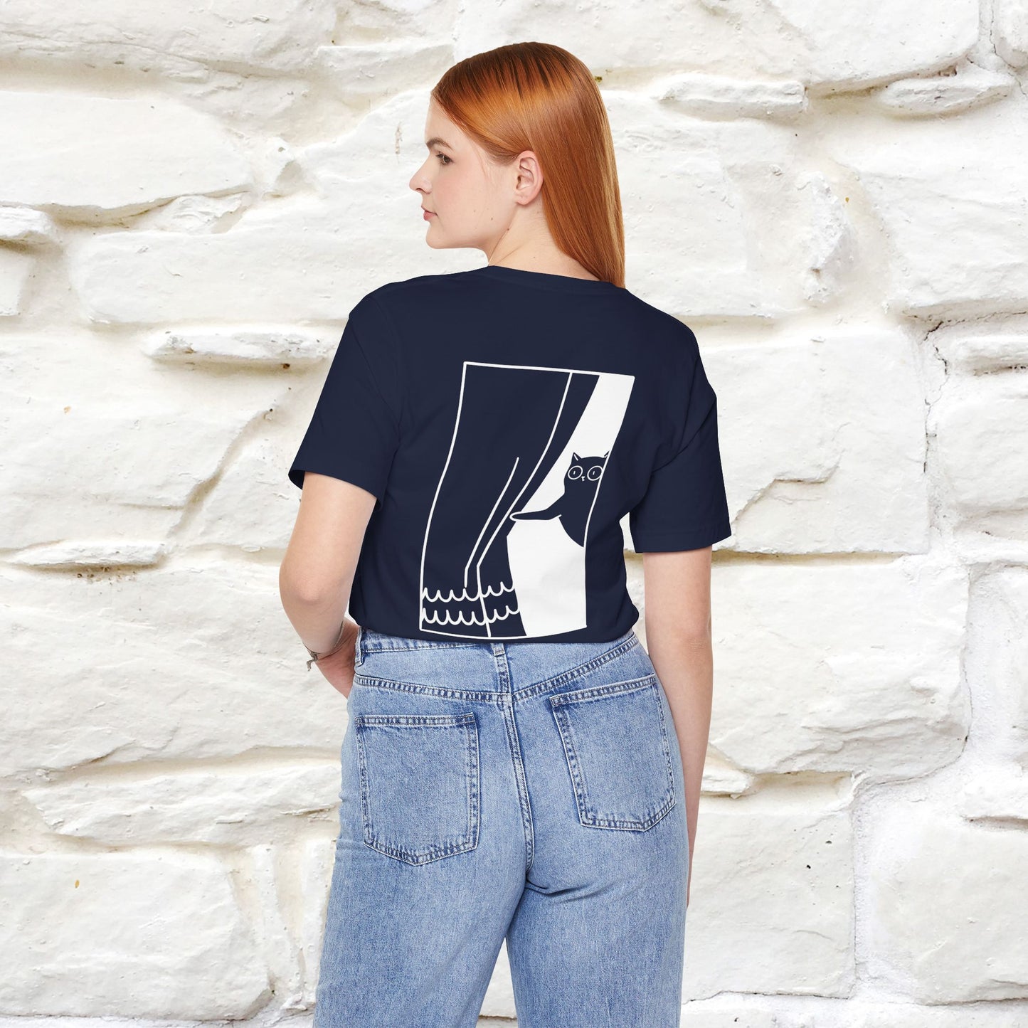 “Don’t trust atoms… they make up everything.” |  Cat T-Shirt | Front & Back Design | Nunu&Miao Studio