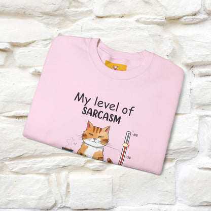 "My Level Of Sarcasm...'' |Cat Sweatshirt | Nunu&Miao Studio