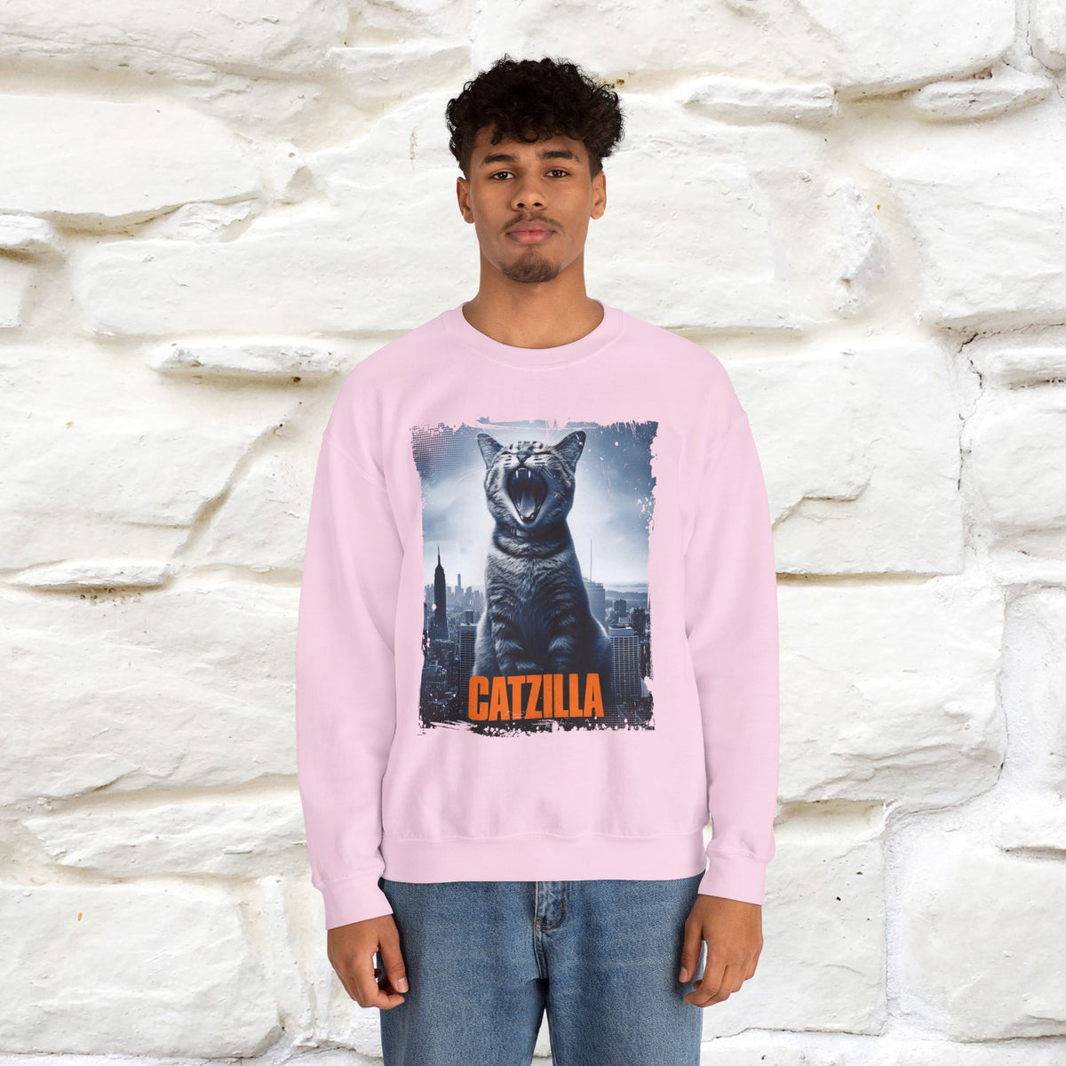 "Catzilla'' |Cat Sweatshirt | Nunu&Miao Studio