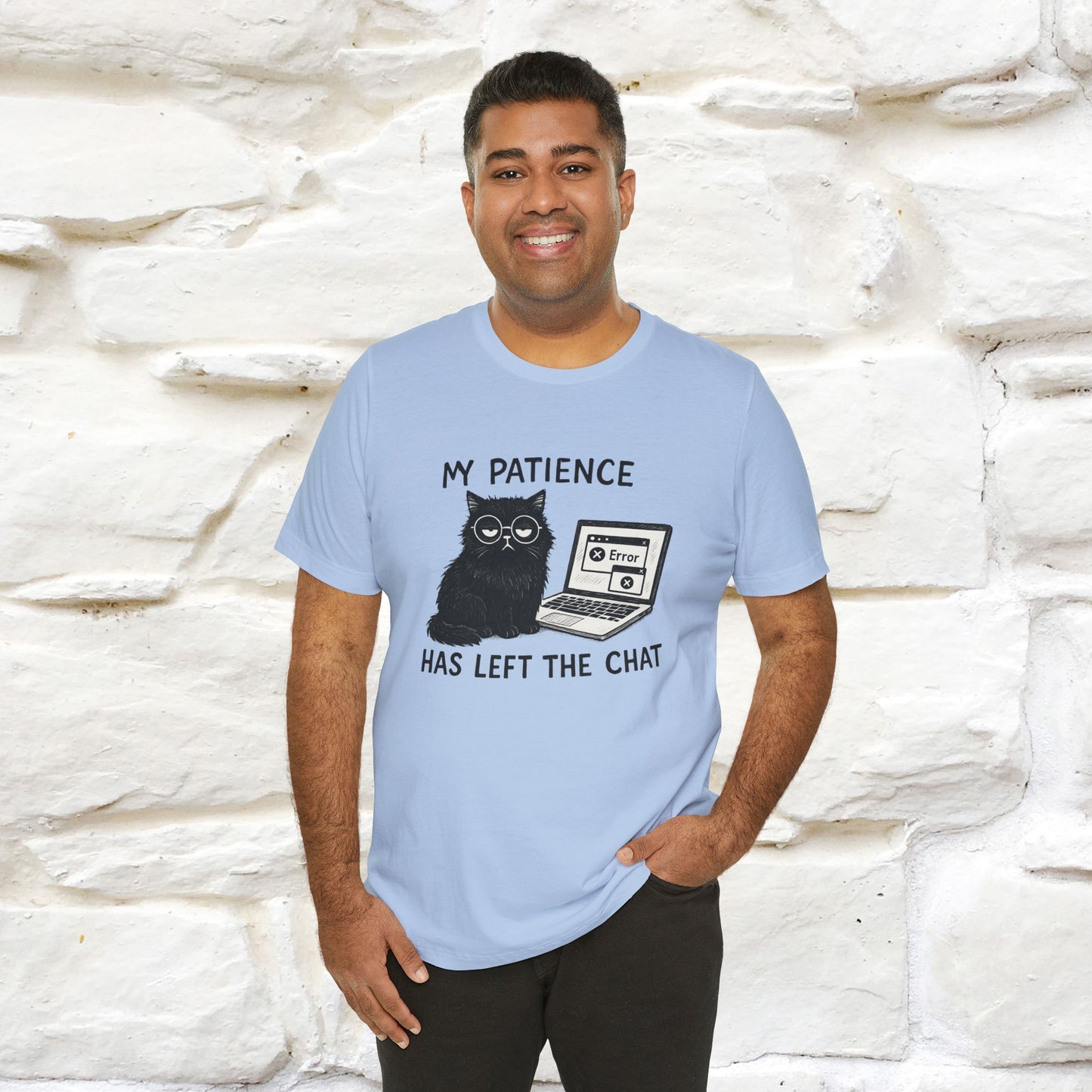 "My Patience Has Left The Chat" |Cat T-Shirt | Nunu&Miao Studio - Nunu&Miao Studio