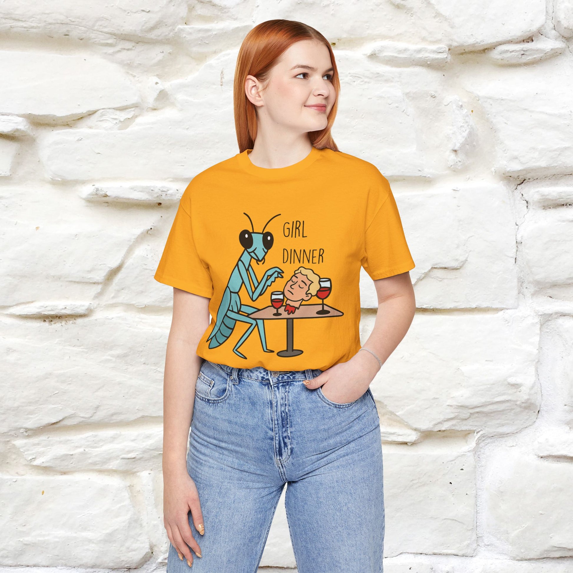 "Girl Dinner" Funny T-shirt |Nunu&Miao Studio - Nunu&Miao Studio