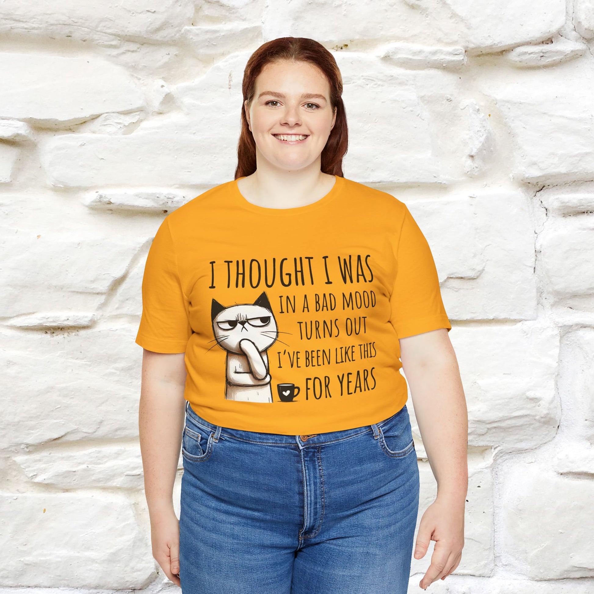 "I Thought I was In A Bad Mood.. " Cat  T-shirt |Nunu&Miao Studio - Nunu&Miao Studio