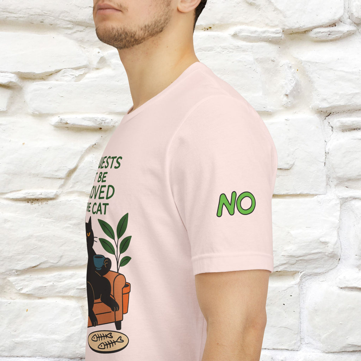 "All Guest Must Be Approved By The Cat - NO,MAYBE" Cat T-shirt |Nunu&Miao Studio