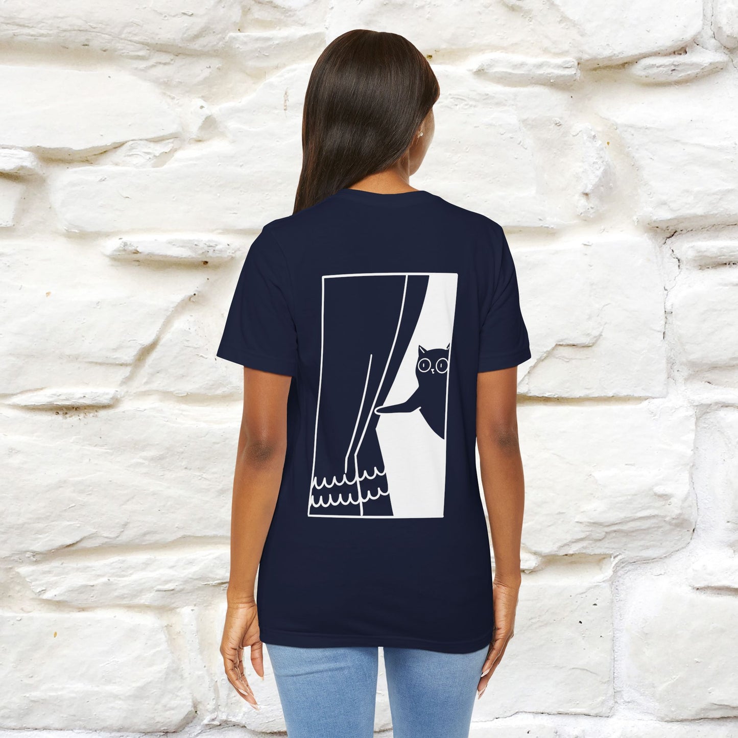 “Don’t trust atoms… they make up everything.” |  Cat T-Shirt | Front & Back Design | Nunu&Miao Studio