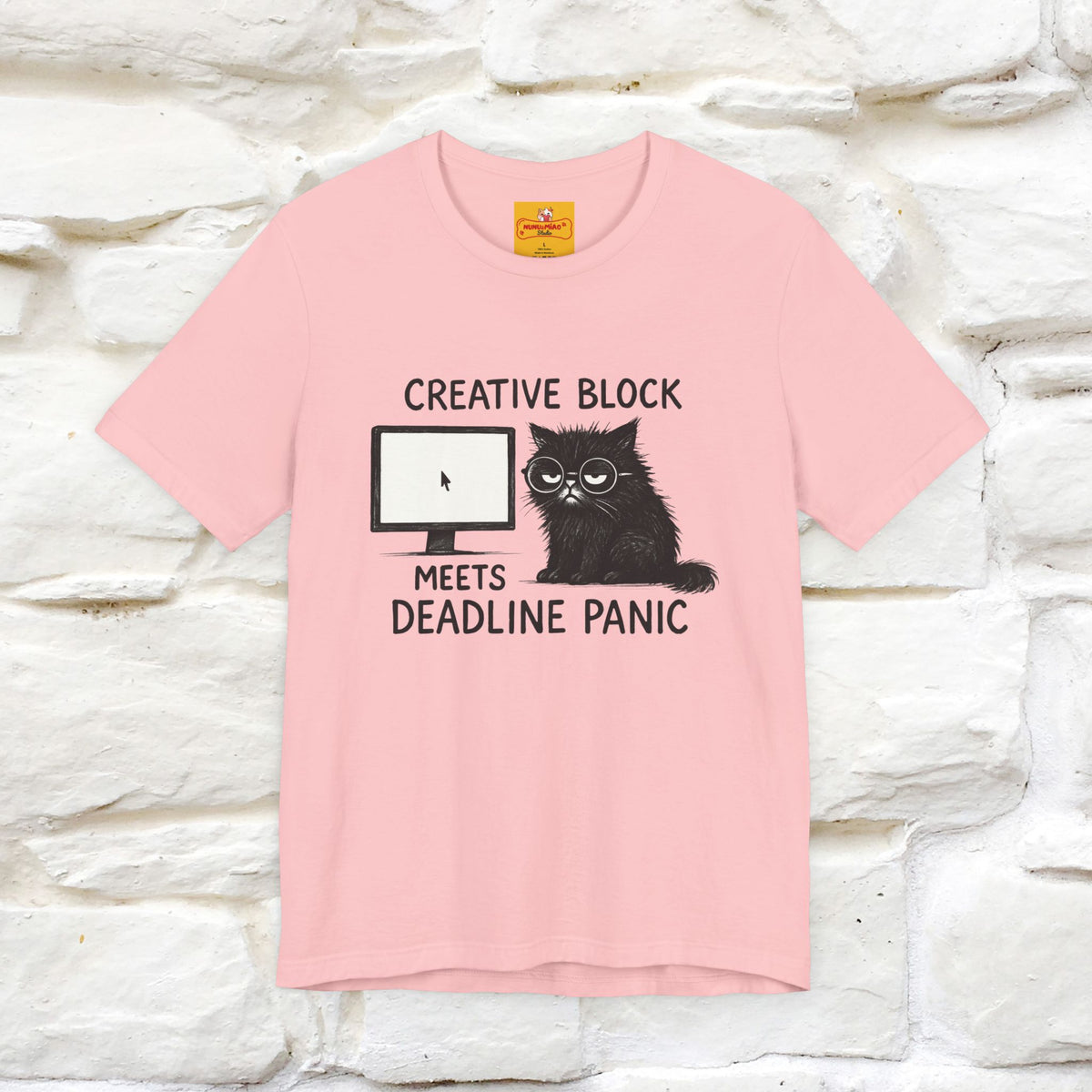 "Creative Block Meets Deadline..." |Cat T-Shirt | Nunu&Miao Studio