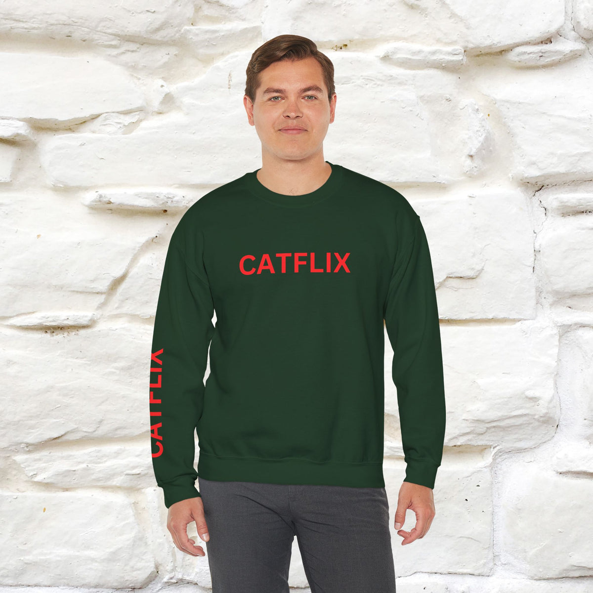 "Catflix'' |Cat Sweatshirt | Nunu&Miao Studio