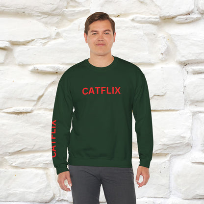 "Catflix'' |Cat Sweatshirt | Nunu&Miao Studio