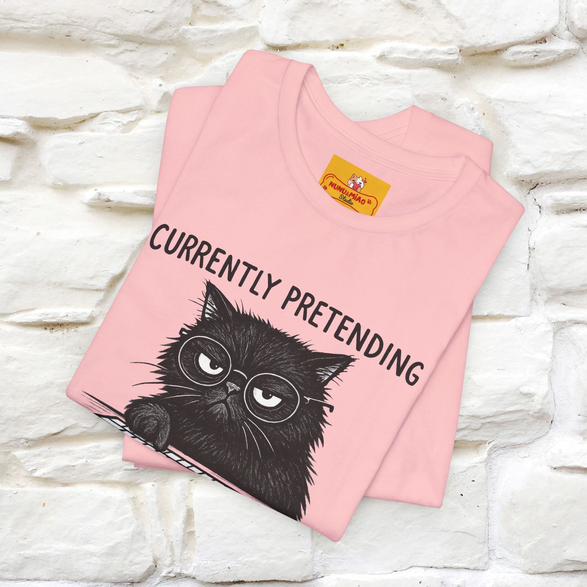 "Currently Pretending To Be Productive" |Cat T-Shirt | Nunu&Miao Studio - Nunu&Miao Studio