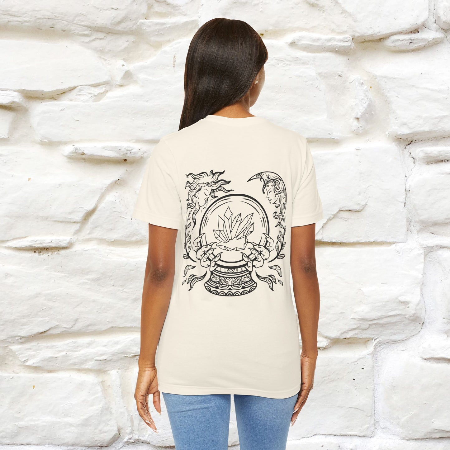 ''The Cristal'' Cat T-Shirt Front and Back Design | Nunu&Miao Studio - Nunu&Miao Studio