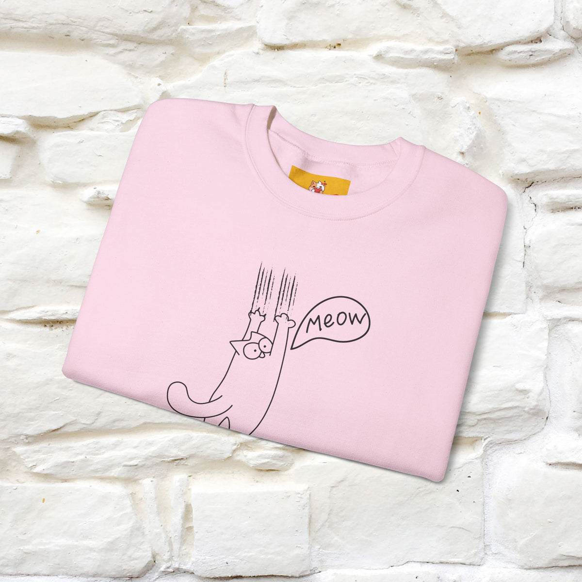 ''Meow.'' |Cat Sweatshirt | Nunu&Miao Studio