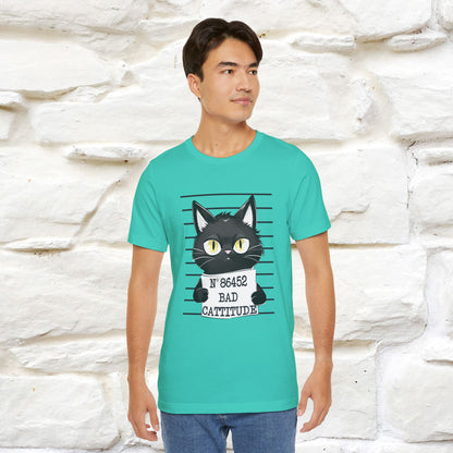 "Bad Cattitude" T-Shirt for Men & Women | 100% Cotton* - Nunu&Miao Studio