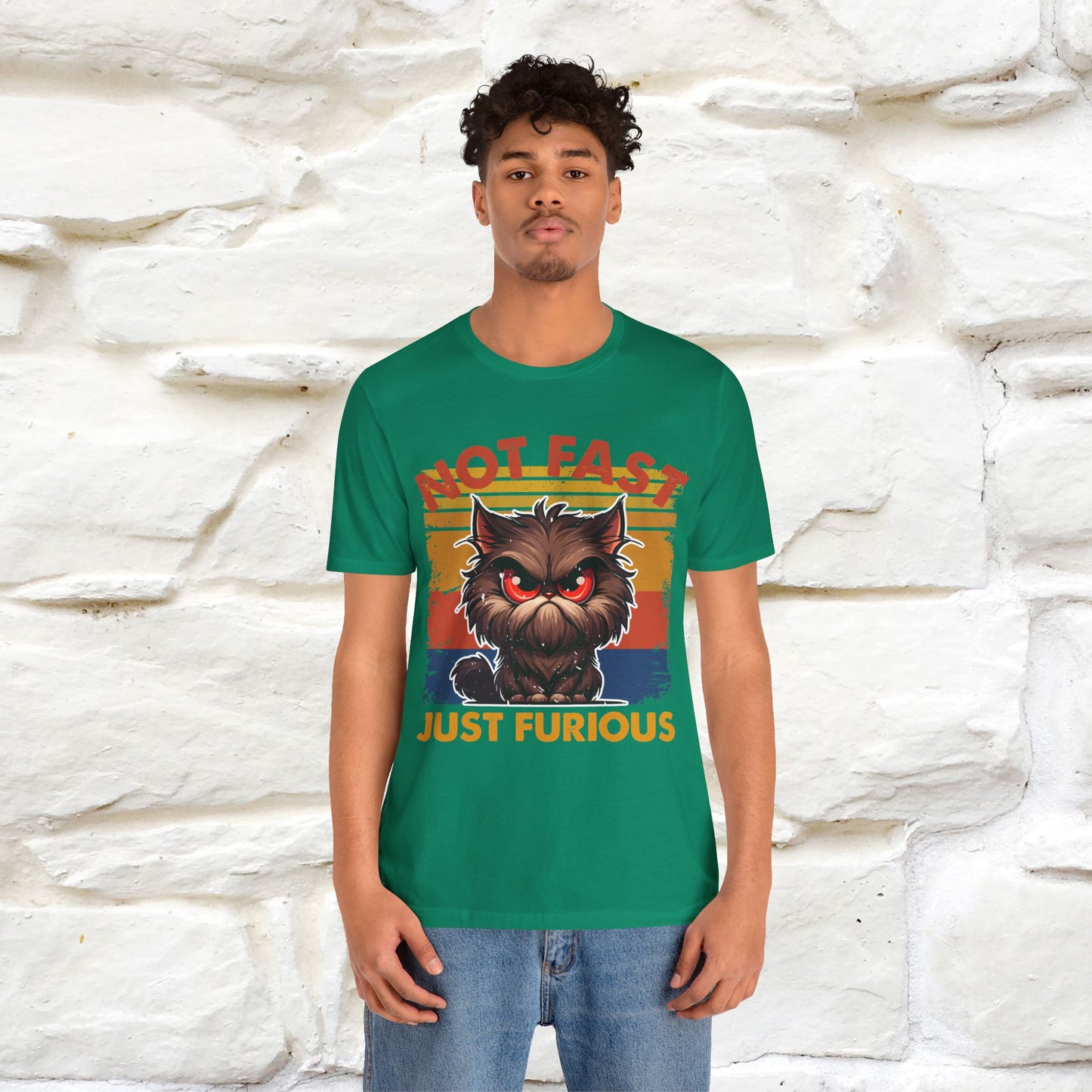 Not Fast, Just Furious |  Sarcastic Cat T-Shirt | Nunu&Miao Studio - Nunu&Miao Studio