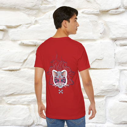 ''Air Fire Cat'' | Cat T-Shirt Front and Back Design | Nunu&Miao Studio - Nunu&Miao Studio