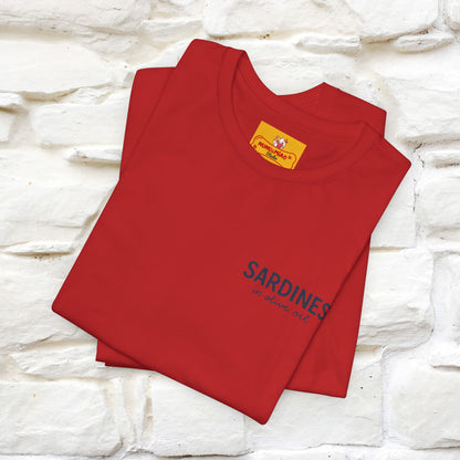 "Sardines In Olive Oil" Cute T-shirt | Front & Back Design|Nunu&Miao Studio