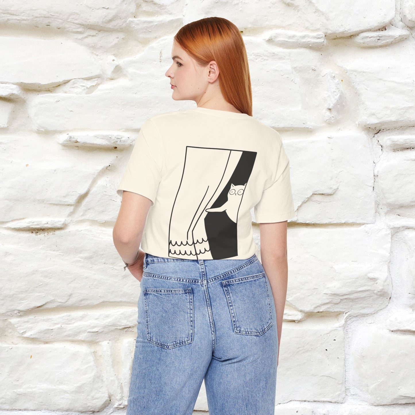 “Don’t trust atoms… they make up everything.” |  Cat T-Shirt | Front & Back Design | Nunu&Miao Studio