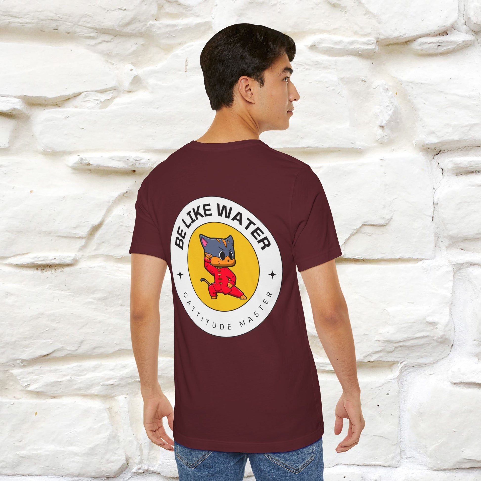 "Be Like Water: Cattitude Master | Cat T-Shirt |Nunu&Miao Studio - Nunu&Miao Studio