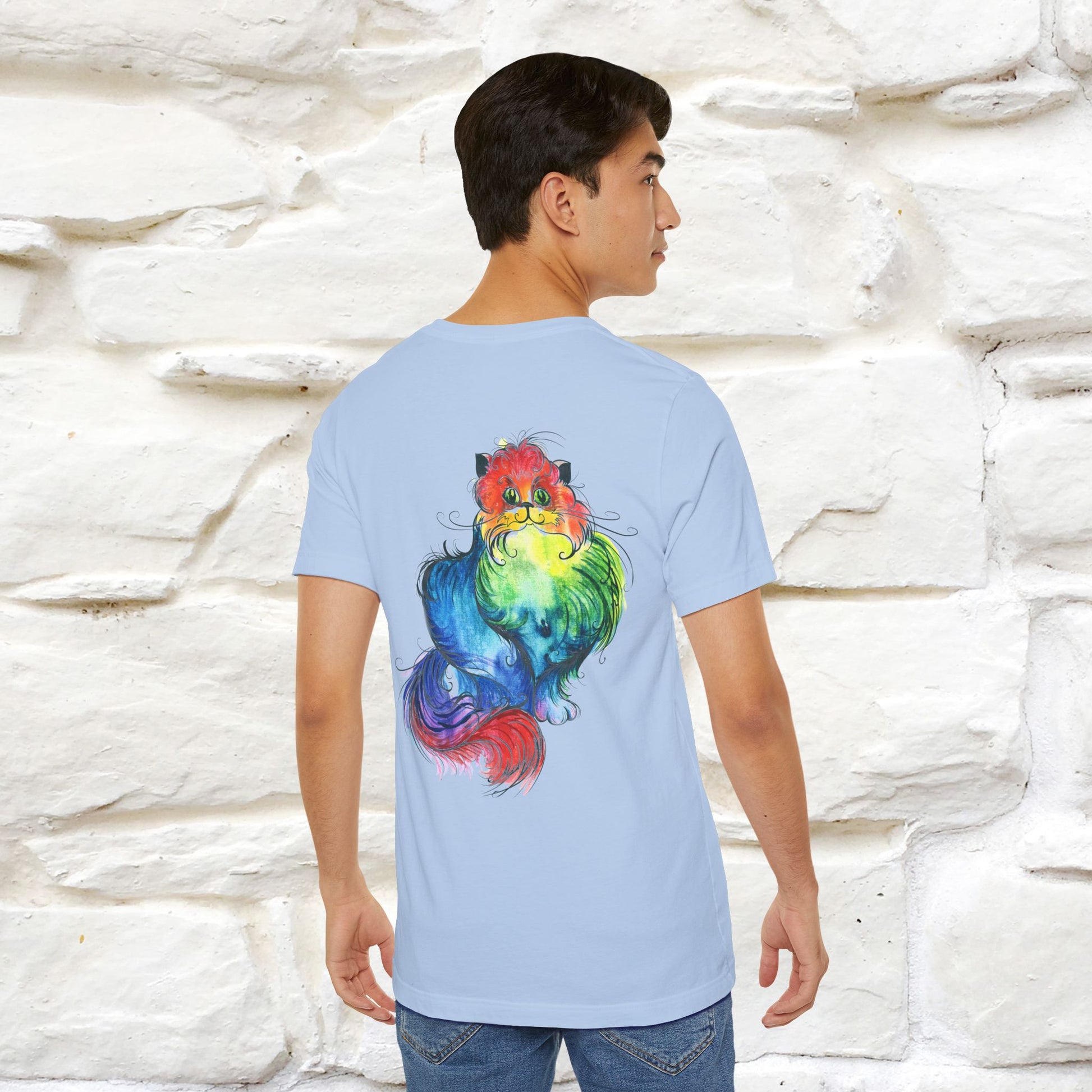 "Il Pittore'' Cat T-Shirt Front and Back Design | Nunu&Miao Studio - Nunu&Miao Studio