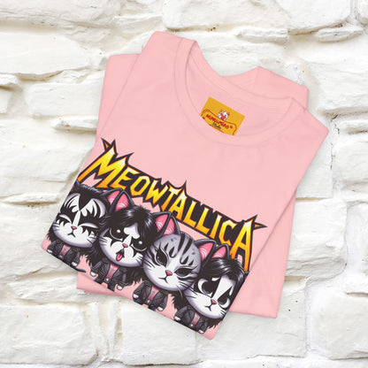 Meowtallica T-Shirt | Rock-Inspired Cat Tee| Nunu&Miao Studio - Nunu&Miao Studio