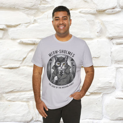 ''Meow-Sholmes: The Case of the Missing Kibble'' | Detective Cat Tee | Nunu&Miao Studio - Nunu&Miao Studio