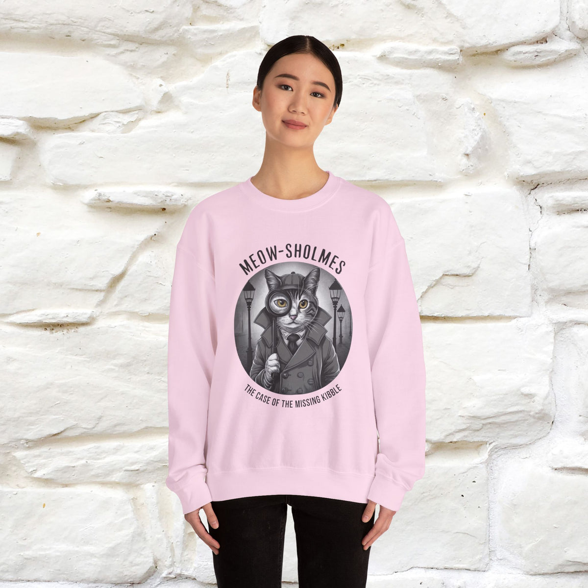 "Meow-sholmes'' |Cat Sweatshirt | Nunu&Miao Studio