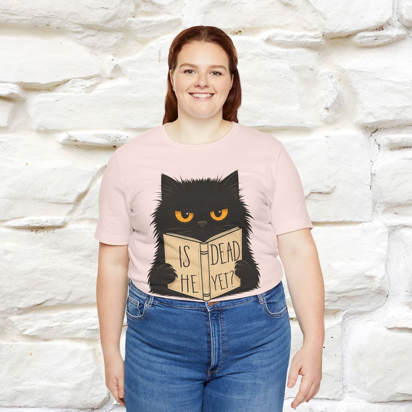 "Is He Dead Yet" |Cat T-Shirt | Nunu&Miao Studio - Nunu&Miao Studio