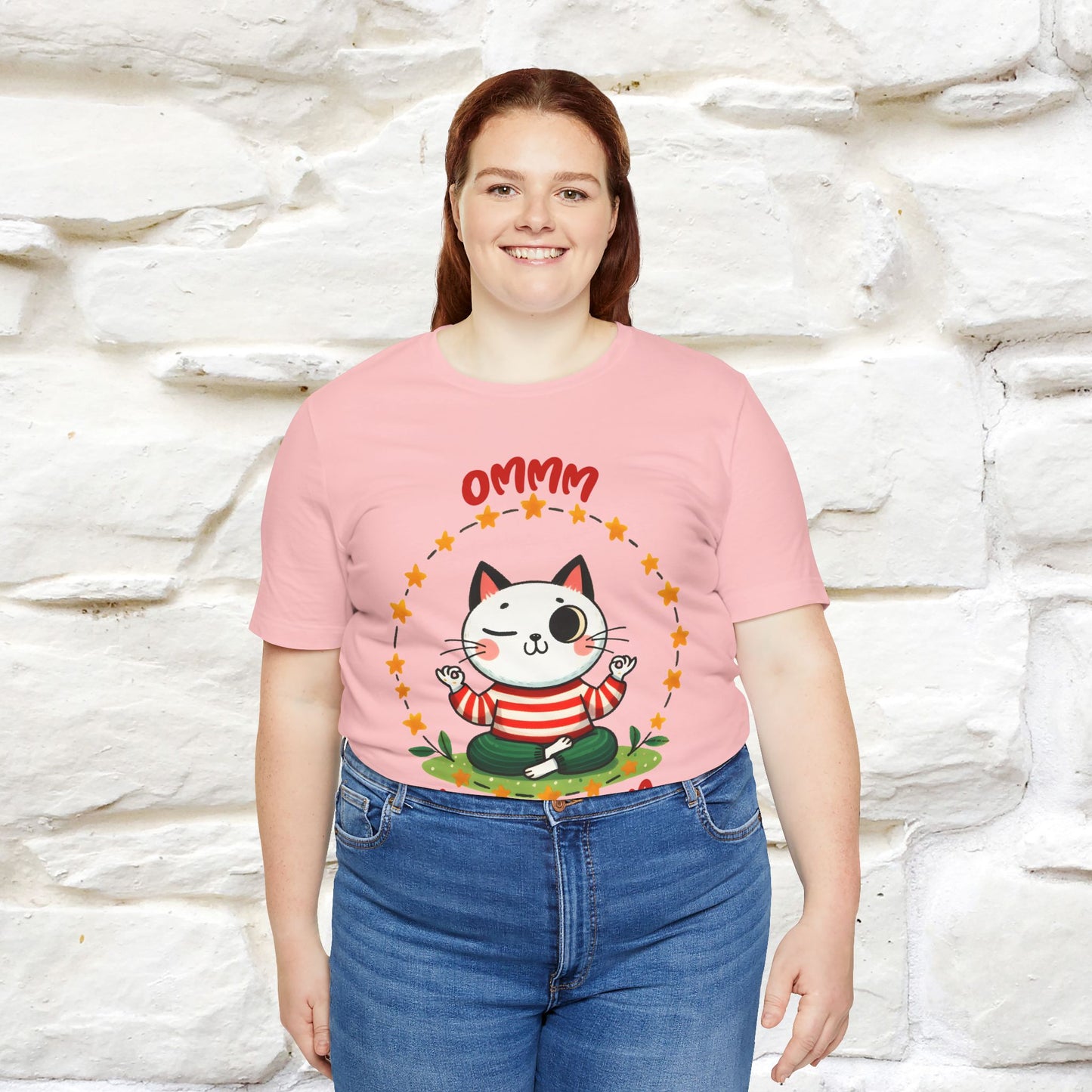 ''Ommm, Keep Calm'' Cat T-Shirt | Nunu&Miao Studio - Nunu&Miao Studio